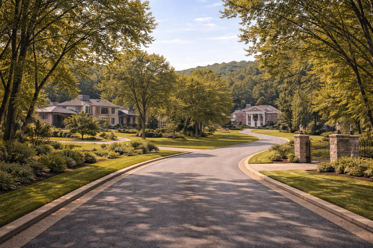 Living in Forest Hills Tennessee featuring luxury homes, large wooded lots, and private residential living