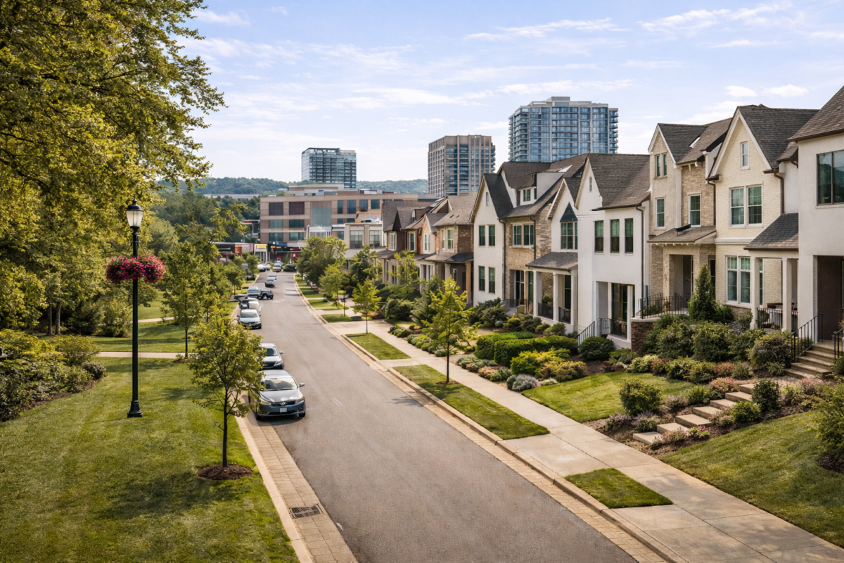 Living in Green Hills Tennessee featuring walkable neighborhoods, upscale homes, and central Nashville living