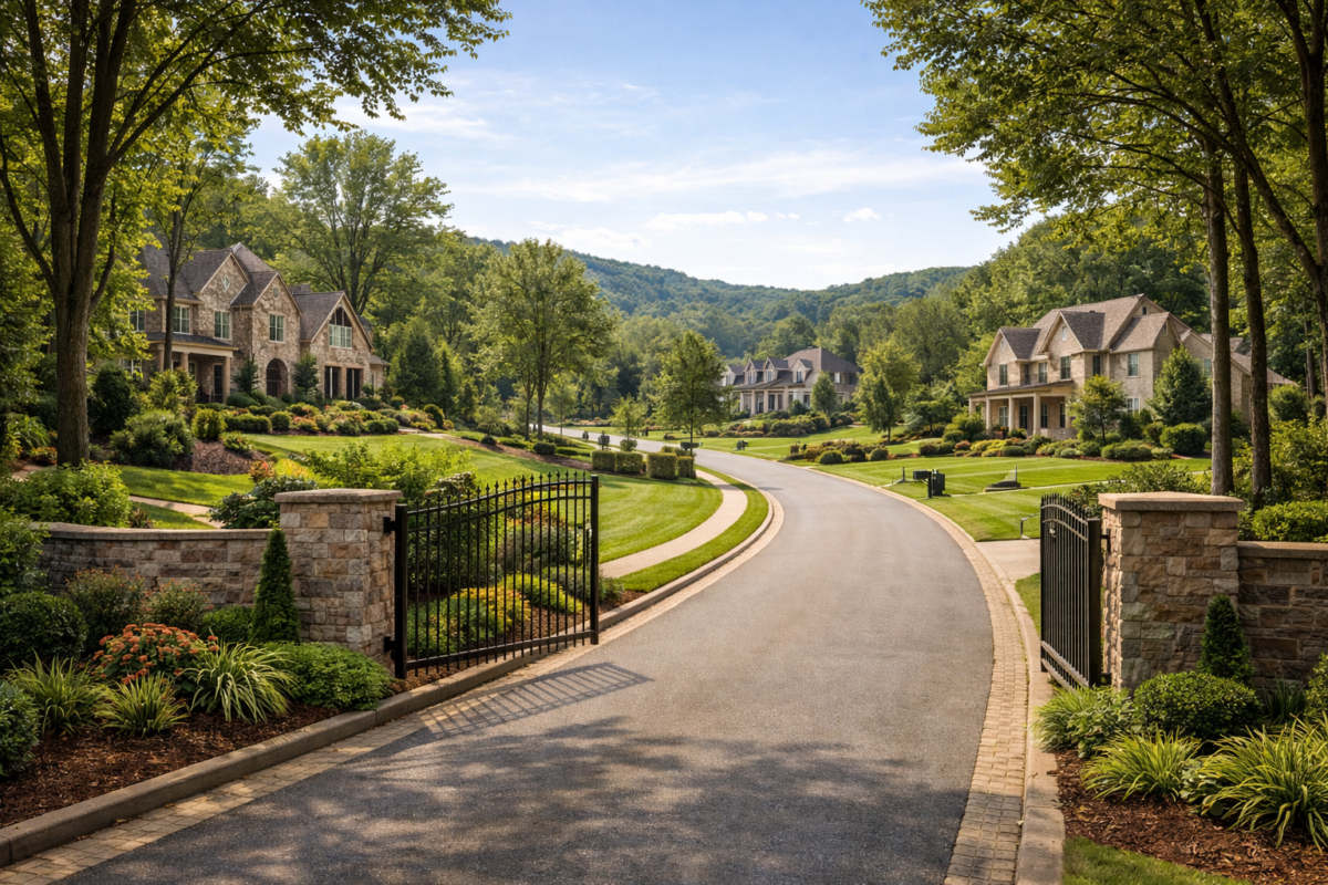 Lookaway Farms Franklin Tennessee luxury homes on large private lots