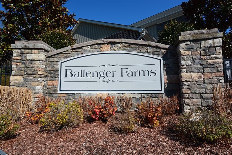 Residential homes in the Ballenger Farms neighborhood of Nolensville, Tennessee
