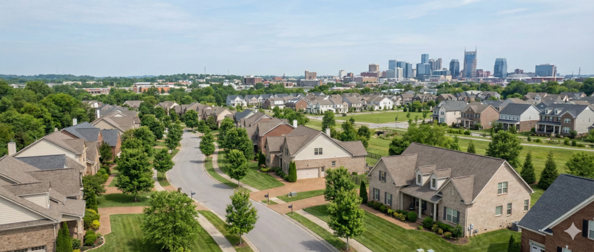 Moving to Nashville from out of state with skyline and residential neighborhoods