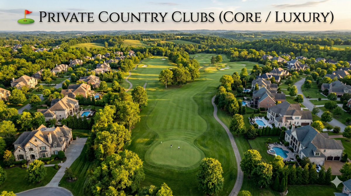 PRIVATE COUNTRY CLUBS (CORE / LUXURY