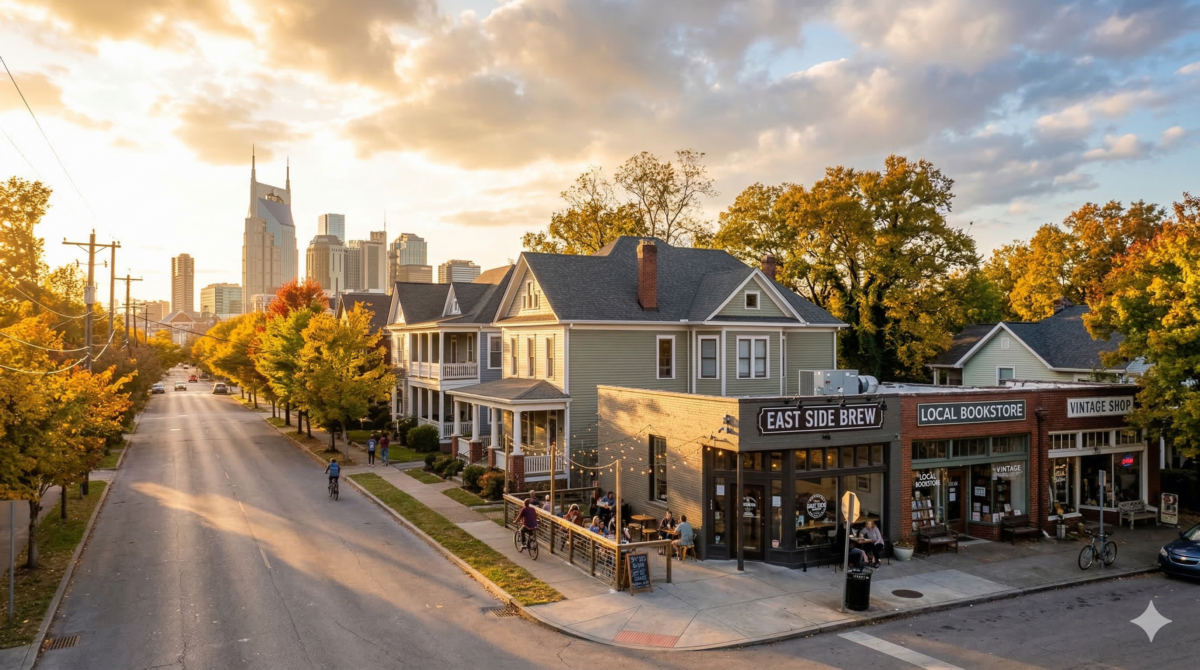 historic homes in East Nashville neighborhoods near downtown Nashville