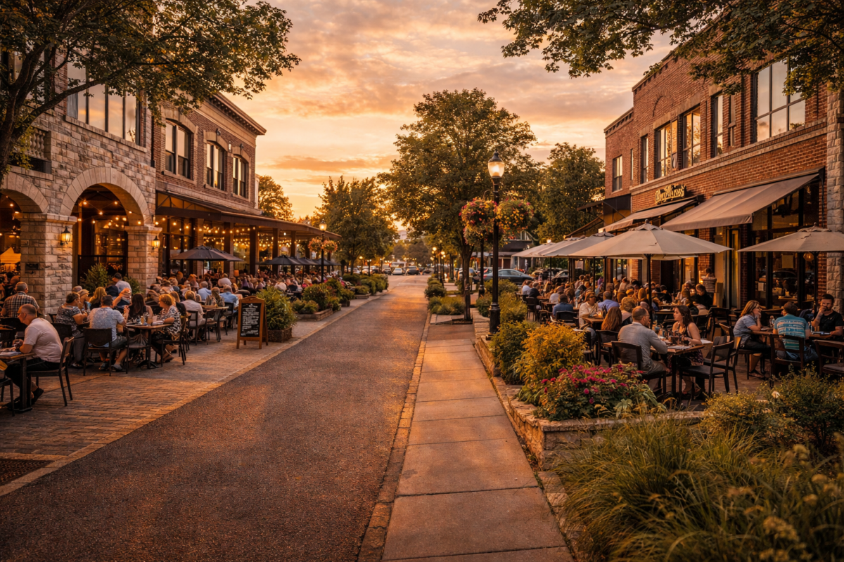 restaurants and dining scene in Brentwood Tennessee