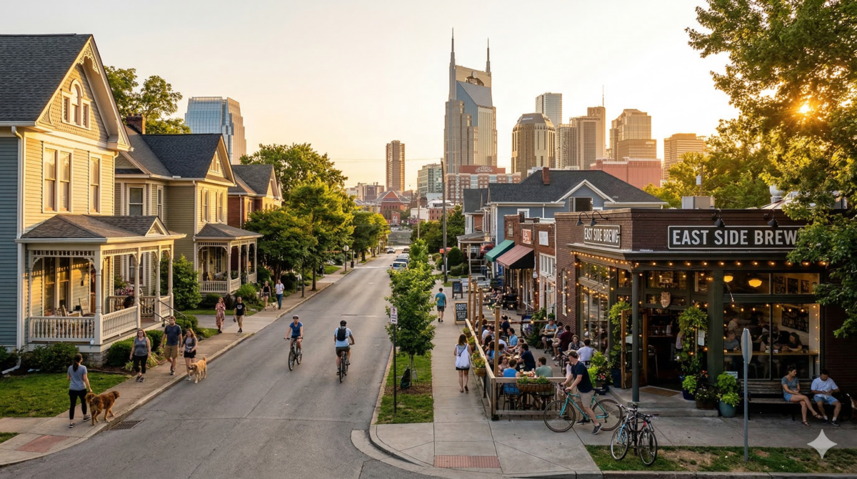 living in East Nashville Tennessee neighborhood homes and lifestyle