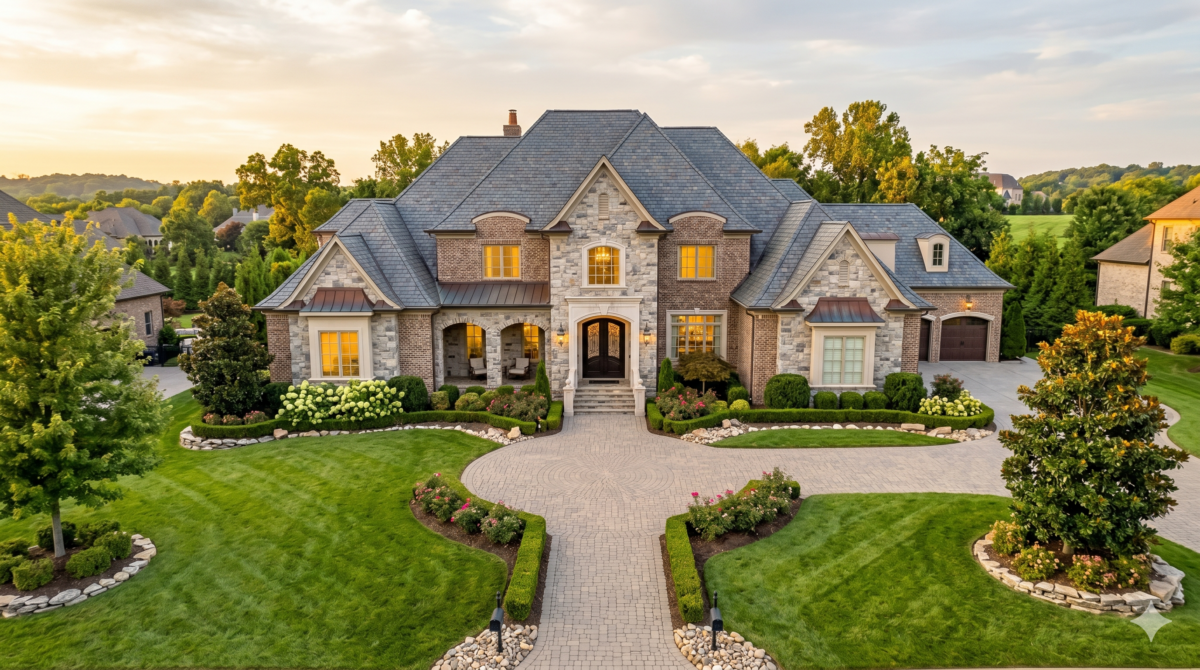 luxury suburban home in Brentwood Tennessee